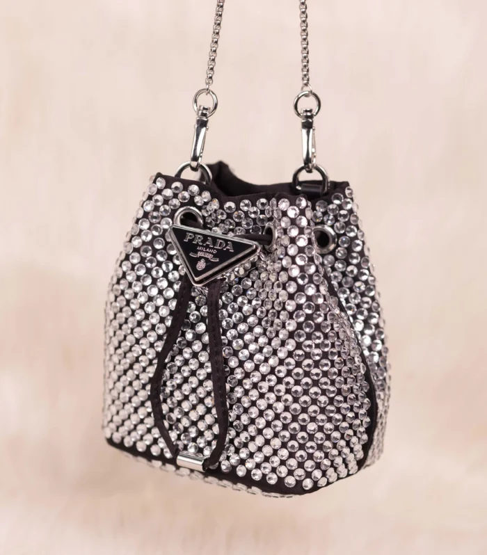 PRADA Stone Work Shoulder Bag